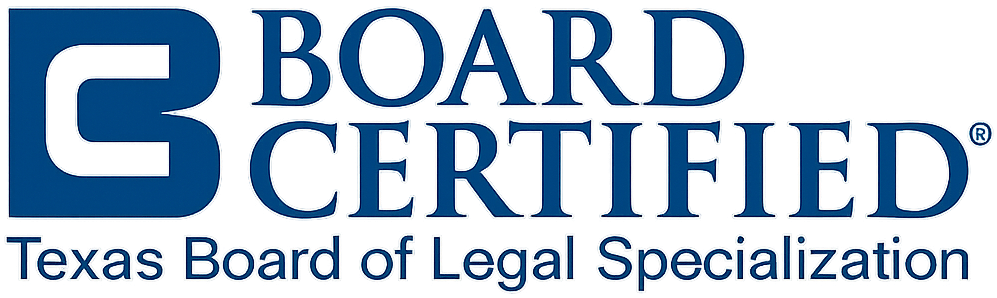 Texas Board of Legal Specialization Board Certified logo